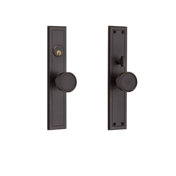 Baldwin Entry Hollywood Hills ENTR Trim Single Cylinder Entry Set Vntn Bronze - 6945.112.ENTR