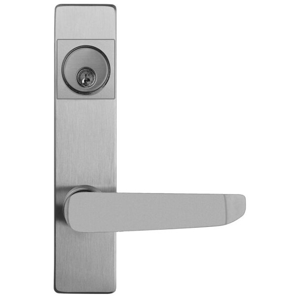 Detex Keyed Standard Lever Exit Trim with Narrow Escutcheon - 08BN689S