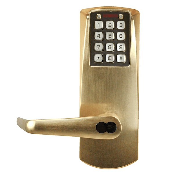 Dormakaba E-Plex 2000 Exit Trim, 100 Access Codes, 1,000 Audit Events, Rim, Mortise and SVR Devices, 6/7-Pin S - E201UBLL-606-41