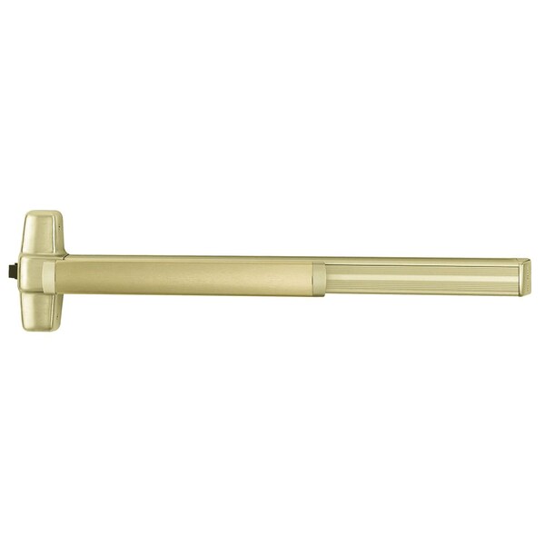 Von Duprin Grade 1 Mortise Exit Bar, 36-in Device, Fire Rated, Exit Only, Less Dogging, Satin Brass Finish, Fie - 9975EO-F 3 US4
