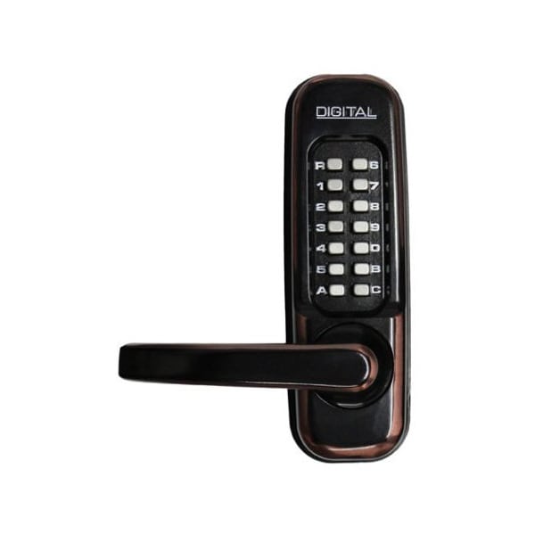 Lockey Keyless Heavy Duty Passage Lever Panic Trim Oil Rubbed Bronze - 115P-OB