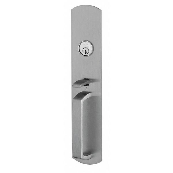Von Duprin Crossbar Pull w/Lock and Thumbpiece - 880TP-R 3216 050102 US26D