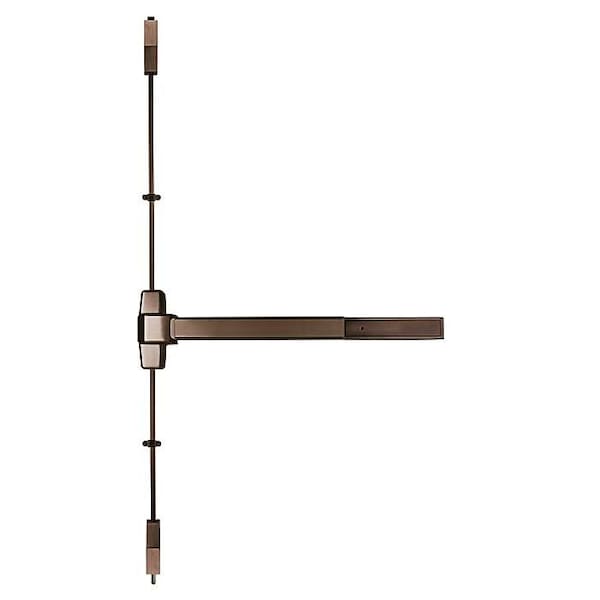 Marks Usa Surface Vertical Rod Exit Device, 48 x 84 inch, Exit Only, Satin Stainless Steel - M9900VR-48X84-10B
