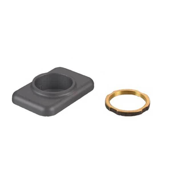 Kenaurd Kenaurd: Mortise Cylinder Mounting Pad for Rod Exit Device  Duranodic Anodized Bronze - KMPRED-DU