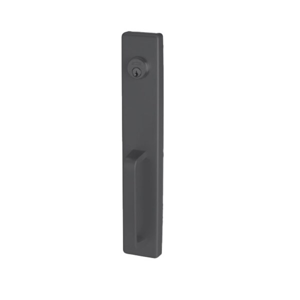Falcon Pull Night Latch Trim, Less Cylinder for 25 Series, US19 Matte Black - 512NL-19