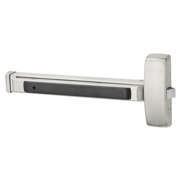 Sargent Grade 1 Rim Exit Bar, Wide Stile Pushpad, 32-in Device, Night Latch Function, Hex Key Dogging, Satin - 8804E 32D