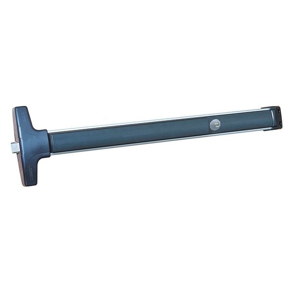 Detex Rim Exit Device, V40, ADA Compliant, 9V - V40 CD 711 99 36 W-CYL