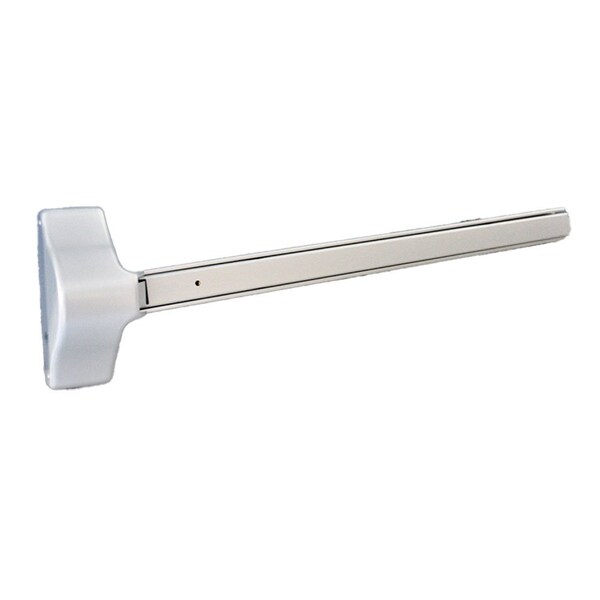 Assa Abloy Accentra Right Hand Reverse 3ft x 7ft Exit Only Economy Surface Vertical Rod Exit Device 689 Aluminum Finish - 181036689RHR