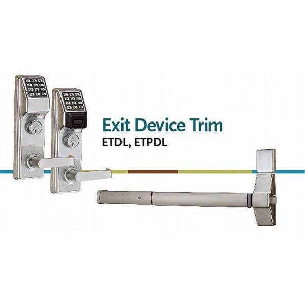 Classic Accessories Trilogy Exit Trim with Straight Lever for VD99, Satin Chrome - VE3852737