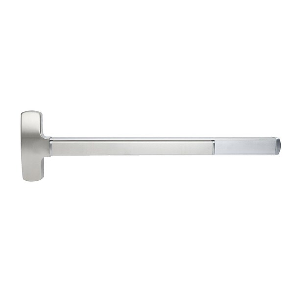 Falcon Fire Rated 25 Series Exit Device, Mortis, Exit Only, 3 Ft. Device, Satin Stainless Steel - F-25-M-EO 3 32D RHR