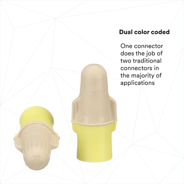 3M Twist On Wire Connector, 22-12 AWG, PK500 - T/Y+Jug