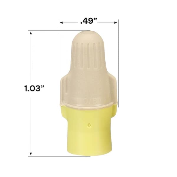 3M Twist On Wire Connector, 22-12 AWG, PK500 - T/Y+Jug