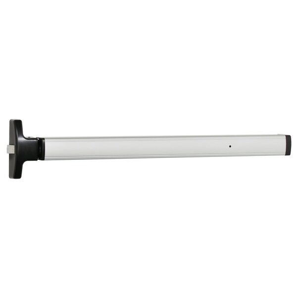 Falcon Rim Type Pushpad Exit Device, 36 In., Night Latch/Hold Back, Optional Pull, with 179CA and Rim Cylin - EL1792NL-OP/HB-OP 36IN US28