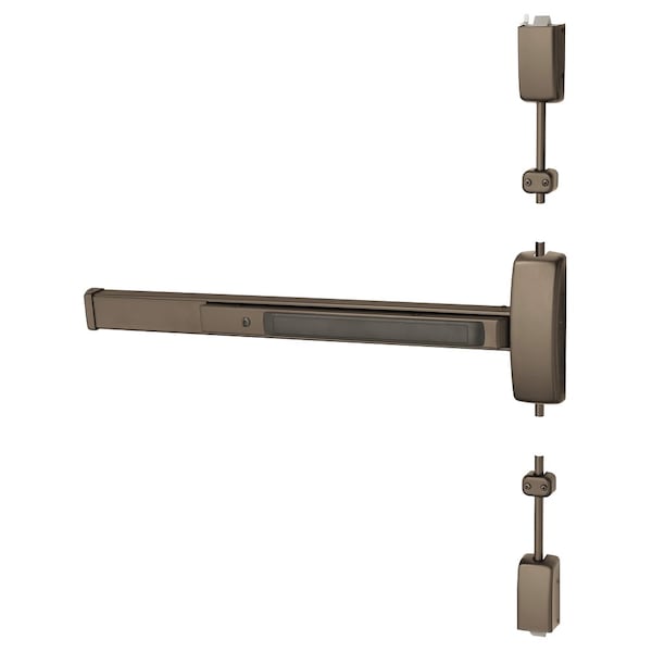 Sargent Grade 1 Surface Vertical Rod Exit Device, Wide Stile Pushpad, 36-in Device, 84-in Door Height, Store - 8706F ETB LHR 10B