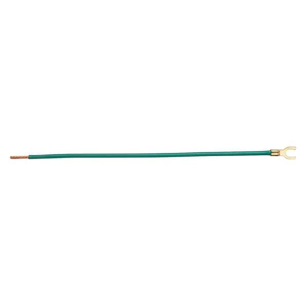 Ideal Pigtail Connector, Pigtail, Green, Pk25 - 30-3480