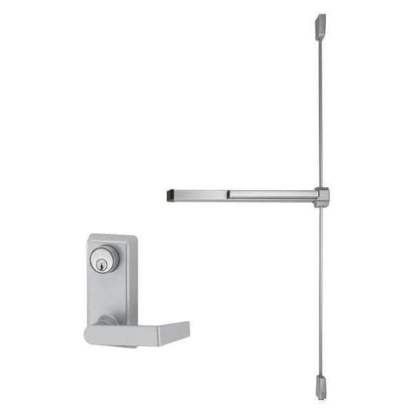 Von Duprin Vertical Rod, 48 in. Door W, Series 22 - 2227L-06-4-SP28