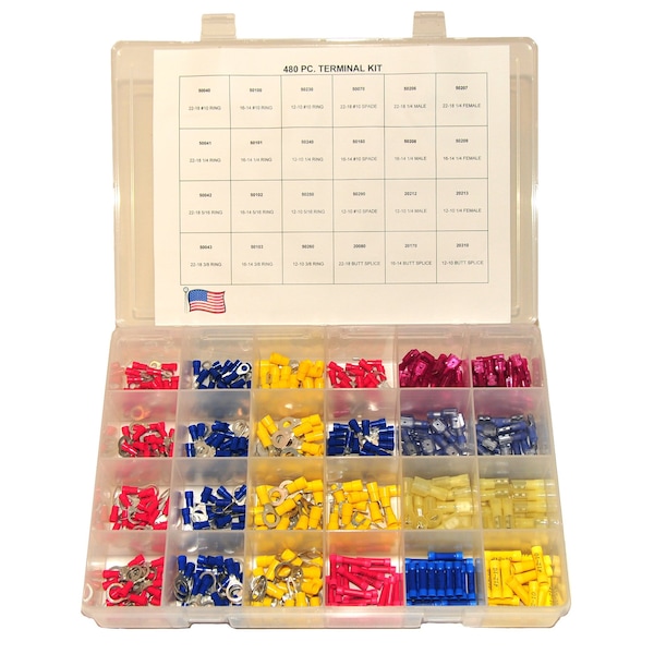 Hillsdale Terminal 480 pc Vinyl Kit Plastic - 5990-480VP