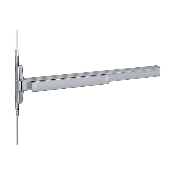 Von Duprin Grade 1 Concealed Vertical Rod Exit Device, Narrow Stile Pushpad, Exit Only, Less Trim, 36-in, Less - QEL3347AEO 3 US28