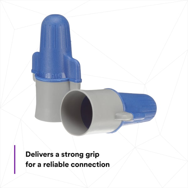 3M Twist On Wire Connector, 14-6 AWG, PK50, Width: 1.12 in - B/G+BOX