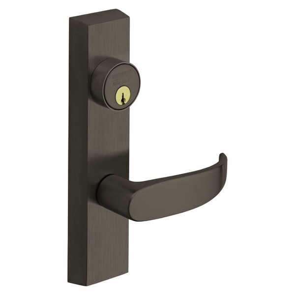 Sargent Grade 1 Exit Device Trim, Classroom Function, Key Outside Unlocks/Locks Trim, For Rim 8800 and NB8 - 713-8 ETP LHRB 10B