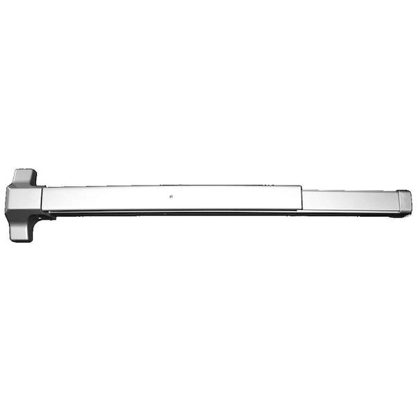 Lockey Usa Rim Exit Device, Panic Bar, 42 In. W, Stainless Steel,  - PB1142SS