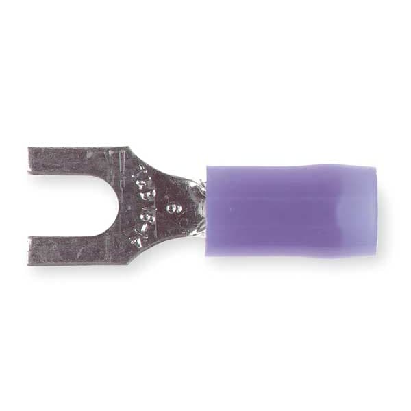 Sta-Kon 18-14 AWG Nylon Fork Terminal #6 Stud PK100 - RB14-6F