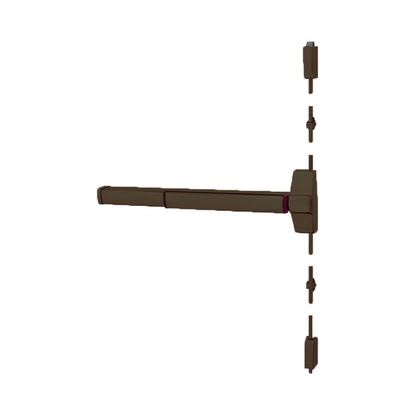 Corbin Russwin SVR Exit Device, Fire Rated, 613 Oil-Rubbed Dark Bronze, RHR, 36, SNB - ED5400A-613-RHR-W036-M54