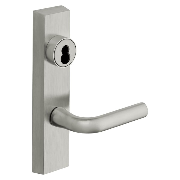 Sargent Grade 1 Exit Device Trim, Storeroom Function, Key Unlocks Trim, Trim Retracts Latch/Trim Relocks whe - 60-706-8 ETW RHRB 26D