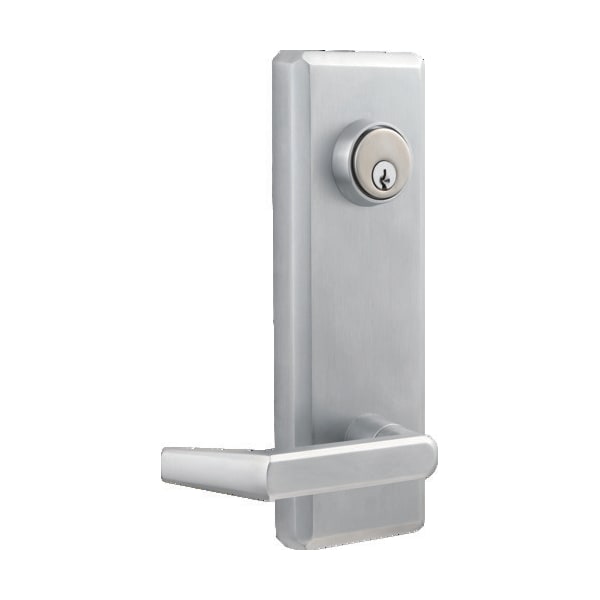 Dormakaba QET160 Exit Trim, Keyed Sierra Lever, Satin Chrome - QET160E626LC