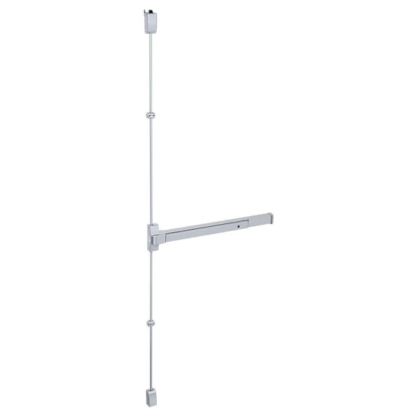 Global Door Controls EDSV Series Aluminum Grade 2 Commercial 36 in. Surface Vertical Rod Touch Bar Exit Device - TH1100EDSVTBARA