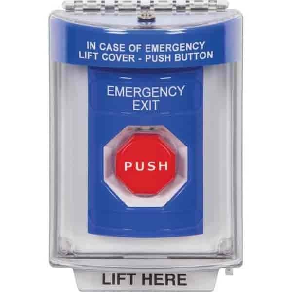 Safety Technology International STI Stopper Station Series, Pushbutton, Blue - SS2448EX-EN
