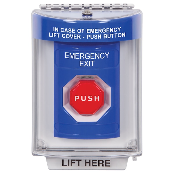 Safety Technology International STI Stopper Station Series, Pushbutton, Blue - SS2448EX-EN