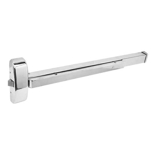 Cal-Royal Rim Exit Device, 36 Inch, Exit Only, Satin Stainless Steel - 9800EO36-32D