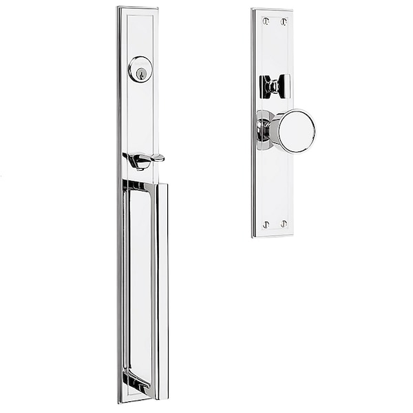 Baldwin Entry Hollywood Hills Entrance Trim Active Exterior Trim Bright Chrome - 6946.260