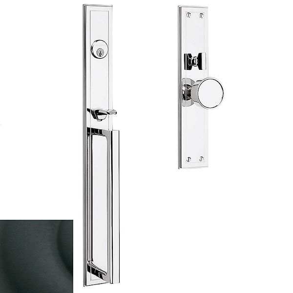 Baldwin Entry Hollywood Hills Entrance Trim Active Exterior Trim Satin Black - 6946.190