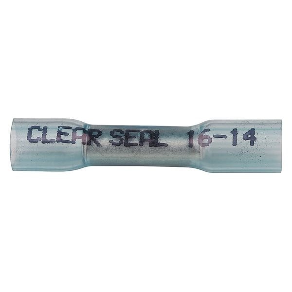 Velvac Butt Splice Connector, 16-14AWG, Blue, PK50 - 37330-P50