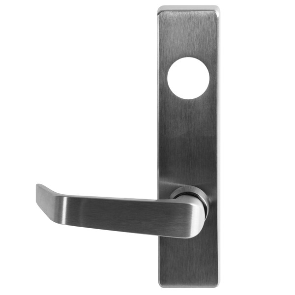 Detex Exit Trim, Classroom, S Lever, Less Cylinder, US26D, LHR - 08DS LHR 626