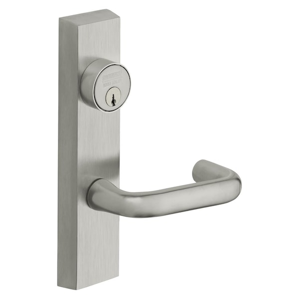 Sargent Grade 1 Exit Device Trim, Classroom Function, Freewheeling Trim, Key Outside Unlocks/Locks Trim, For - 743-4 ETJ RHRB 26D