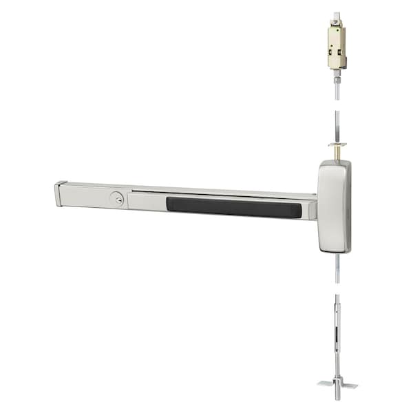 Sargent CVR Exit Device, Wood Doors, Cyl. Dogging, Classroom, US32D, RHR - 16-WD8613F RHR 32D