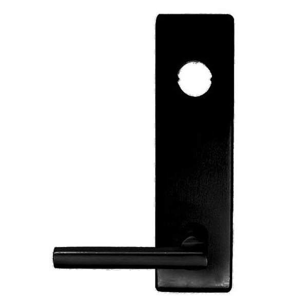 Falcon Latitude Lever Trim, Right Hand Reverse, Less Mortise Cylinder for 25 Series, US19 Matte Black - 510L-19-RHR-LAT