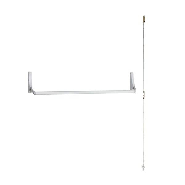 Falcon Concealed Vertical Rod Crossbar Exit Device, 44 In., Night Latch/Hold Back, Optional Pull, w - FLC-1992NL-OP-HB-OP-44IN-P28