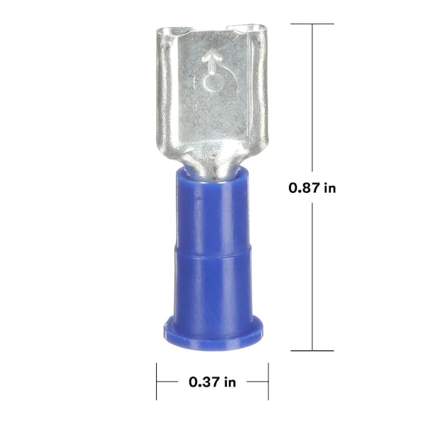 3M Scotchlok Female Disconnect, Blue, 16-14AWG, PK100 - MVU14-250DFX