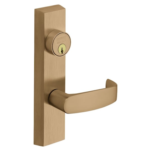 Sargent Grade 1 Exit Device Trim, Classroom Function, Key Outside Unlocks/Locks Trim, For Rim 8800 and NB8 - 713-8 ETL LHRB 10