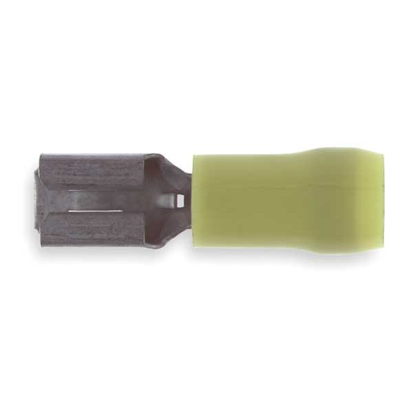 Sta-Kon Female Disconnect, Yellow, 12to10AWG, PK50 - RC10-250F