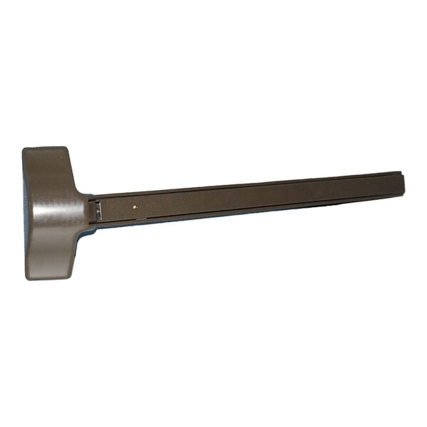 Yale Commercial Left Hand Reverse 3ftx7ft Exit Only Economy Surface Vertical Rod Exit Device 695 Dark Bronze Finish - 181036695LHR