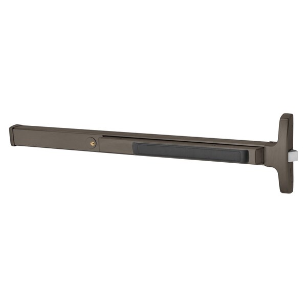 Sargent Grade 1 Rim Exit Device, Narrow Stile Pushpad, 36-in Device, Night Latch Function, Cylinder Dogging,  - 16-8504F 10B