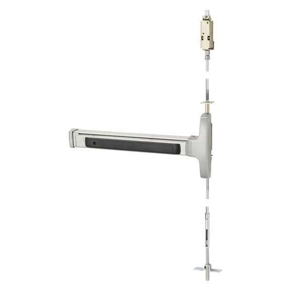 Sargent Grade 1 Concealed Vertical Rod Exit Device, Narrow Stile Pushpad, 32-in Device, 120-in Door Height,  - AD8474E RHR 32D