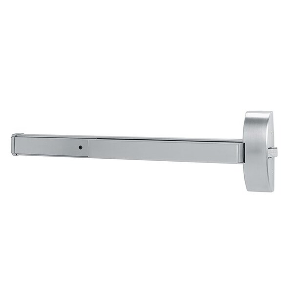 Dorma Rim Exit Device, 36 Inch, Exit Only, Satin Stainless Steel, Antimicrobial - 9300B-630-AM