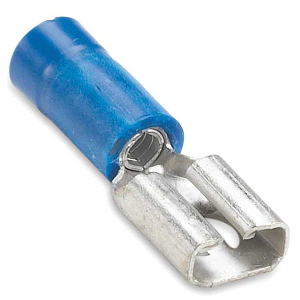 Sta-Kon Female Disconnect, Blue, 16-14AWG, PK100 - 14RBD-182