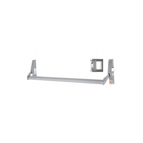 Jackson Satin Aluminum 48 10 Series Right Hand Reverse Bevel Crossbar Rim Panic Exit Device, 'S' Type Strik - 311095RS4628